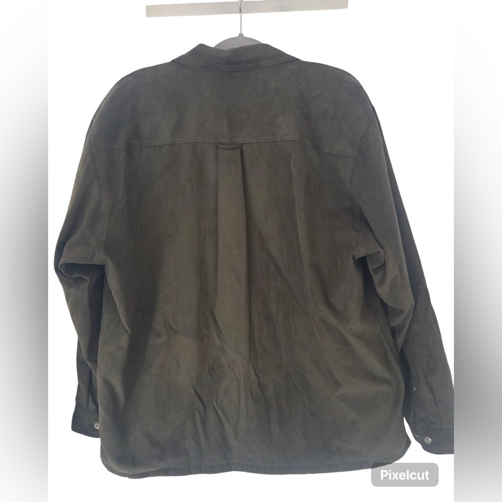 Weatherproof Olive Green Men's Button Up Jacket - Picture 2 of 3